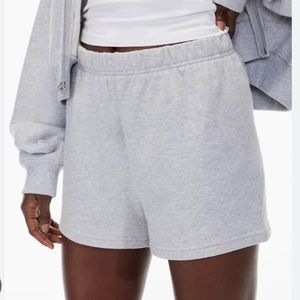 🎁10 for $100🎁 Terry fleece high rise sweatshorts heathered grey